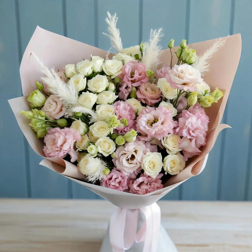 Букет цветов из: Альстромерии и Розы в Муриково