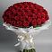 Букет 101 Красная роза Блэк Мэджик в Муриково