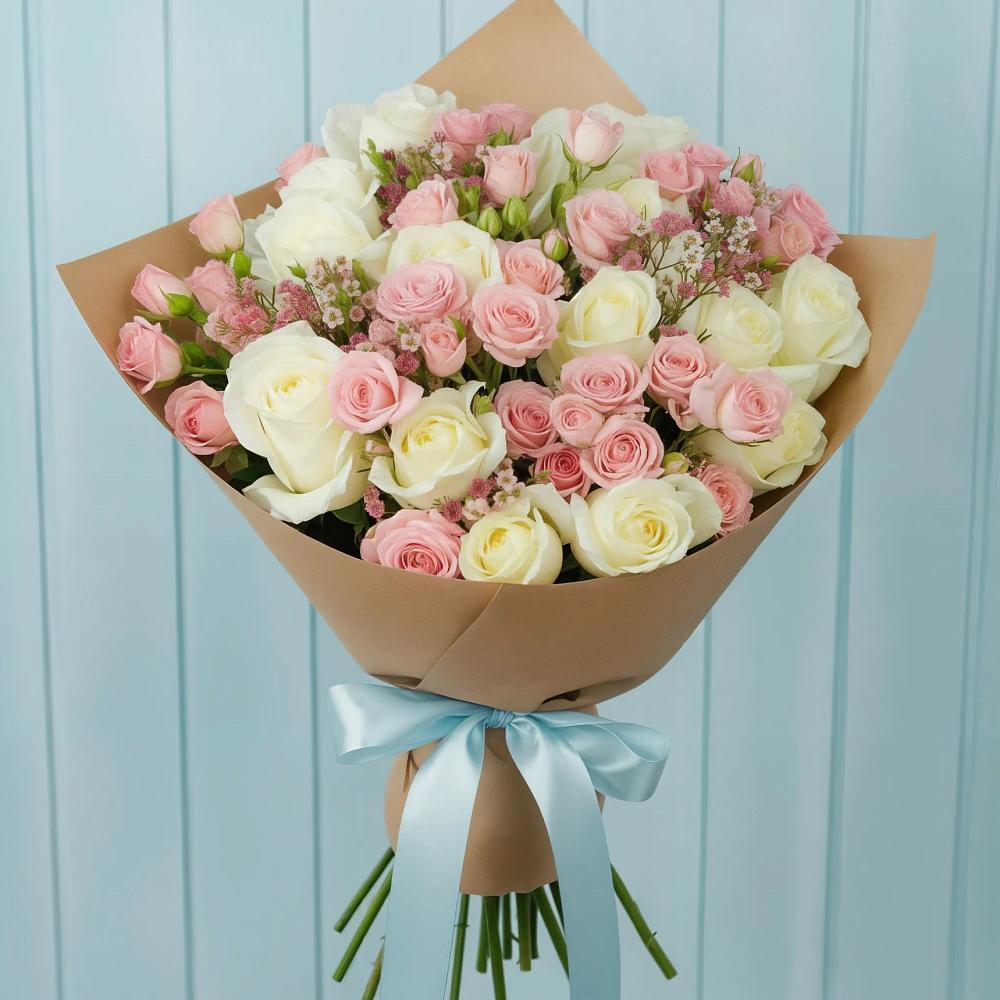 Букет цветов из: Розы в Муриково