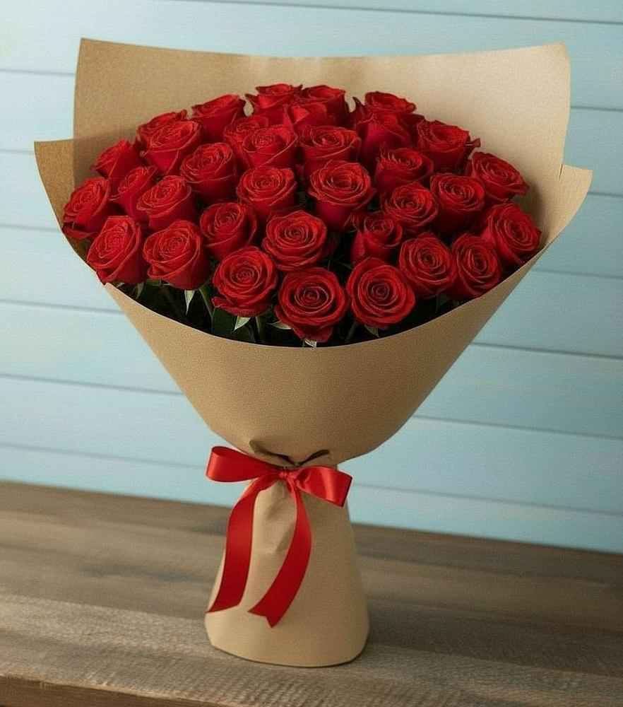 Букет Красные розы Милано в Муриково