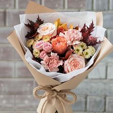 Букет цветов из:  Гвоздики, Хризантемы и Розы в Муриково