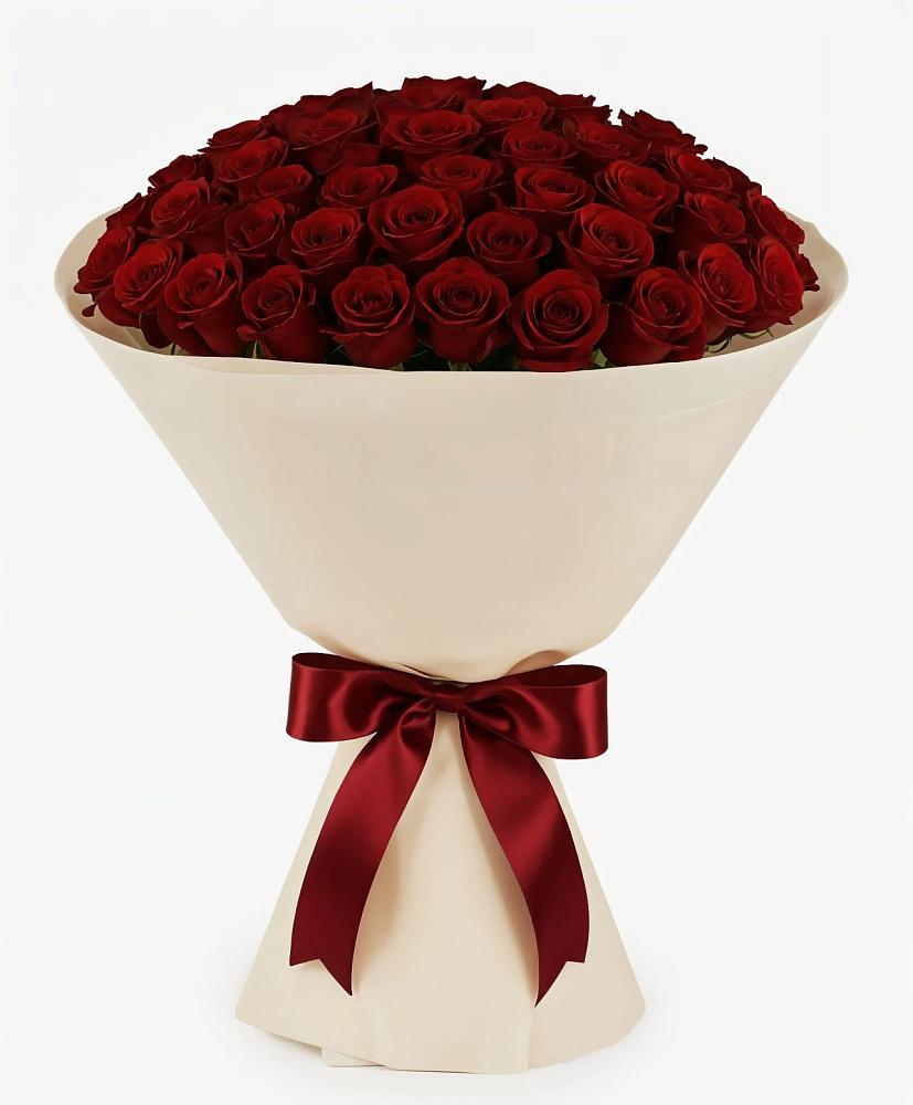 Букет 101 Бордовая роза Блэк Бакарра в Муриково